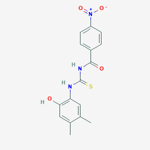 molecular formula C16H15N3O4S B410001 N-(2-hydroxy-4,5-dimethylphenyl)-N'-{4-nitrobenzoyl}thiourea 