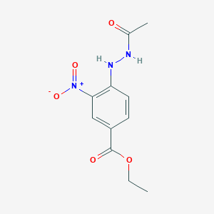 molecular formula C11H13N3O5 B410019 Ethyl 4-(2-acetylhydrazinyl)-3-nitrobenzoate 