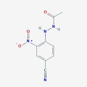 molecular formula C9H8N4O3 B410027 N'-(4-cyano-2-nitrophenyl)acetohydrazide 