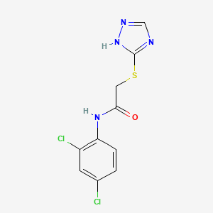 molecular formula C10H8Cl2N4OS B4100348 N-(2,4-dichlorophenyl)-2-(4H-1,2,4-triazol-3-ylthio)acetamide 