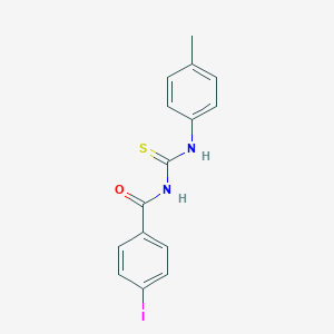 molecular formula C15H13IN2OS B410069 N-(4-iodobenzoyl)-N'-(4-methylphenyl)thiourea 