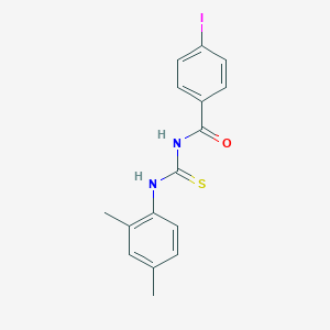 molecular formula C16H15IN2OS B410073 N-(2,4-dimethylphenyl)-N'-(4-iodobenzoyl)thiourea 