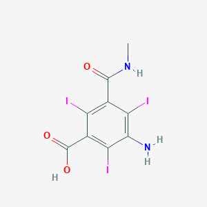 molecular formula C9H7I3N2O3 B041008 5-氨基-2,4,6-三碘-N-甲基异苯二甲酸 CAS No. 2280-89-9