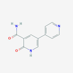 molecular formula C11H9N3O2 B041009 1,6-二氢-6-氧代(3,4'-联吡啶)-5-甲酰胺 CAS No. 62749-46-6