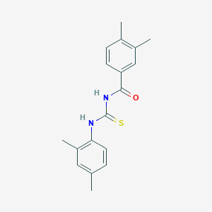 molecular formula C18H20N2OS B410101 N-[(2,4-dimethylphenyl)carbamothioyl]-3,4-dimethylbenzamide 