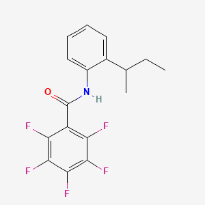 molecular formula C17H14F5NO B4101136 N-[2-(butan-2-yl)phenyl]-2,3,4,5,6-pentafluorobenzamide 