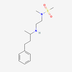 molecular formula C14H24N2O2S B4101139 N-methyl-N-{2-[(1-methyl-3-phenylpropyl)amino]ethyl}methanesulfonamide 