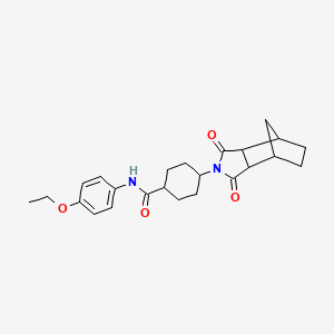 molecular formula C24H30N2O4 B4101170 4-(1,3-dioxooctahydro-2H-4,7-methanoisoindol-2-yl)-N-(4-ethoxyphenyl)cyclohexanecarboxamide 