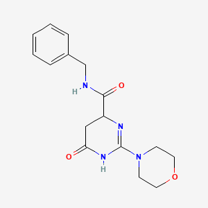 molecular formula C16H20N4O3 B4101185 N-benzyl-2-(morpholin-4-yl)-6-oxo-3,4,5,6-tetrahydropyrimidine-4-carboxamide 