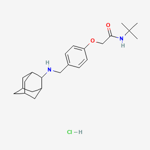 molecular formula C23H35ClN2O2 B4101388 2-[4-[(2-adamantylamino)methyl]phenoxy]-N-tert-butylacetamide;hydrochloride 