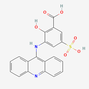 molecular formula C20H14N2O6S B4101820 3-(Acridin-9-ylamino)-2-hydroxy-5-sulfobenzoic acid 