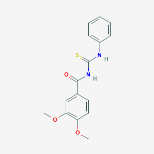 molecular formula C16H16N2O3S B410184 N-(3,4-dimethoxybenzoyl)-N'-phenylthiourea 