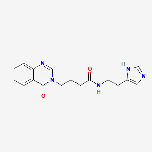 molecular formula C17H19N5O2 B4102022 N-[2-(1H-imidazol-4-yl)ethyl]-4-(4-oxoquinazolin-3(4H)-yl)butanamide 