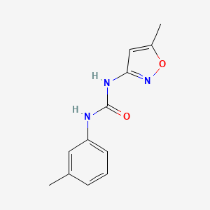 molecular formula C12H13N3O2 B4102044 N-(5-methyl-3-isoxazolyl)-N'-(3-methylphenyl)urea CAS No. 55807-80-2