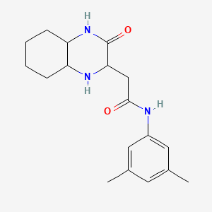 molecular formula C18H25N3O2 B4102060 N-(3,5-dimethylphenyl)-2-(3-oxodecahydroquinoxalin-2-yl)acetamide 