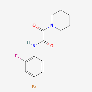 molecular formula C13H14BrFN2O2 B4102584 N-(4-bromo-2-fluorophenyl)-2-oxo-2-piperidin-1-ylacetamide 