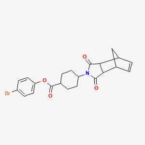 molecular formula C22H22BrNO4 B4102893 4-bromophenyl 4-(1,3-dioxo-1,3,3a,4,7,7a-hexahydro-2H-4,7-methanoisoindol-2-yl)cyclohexanecarboxylate 