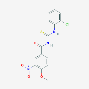 molecular formula C15H12ClN3O4S B410370 N-(2-chlorophenyl)-N'-{3-nitro-4-methoxybenzoyl}thiourea 