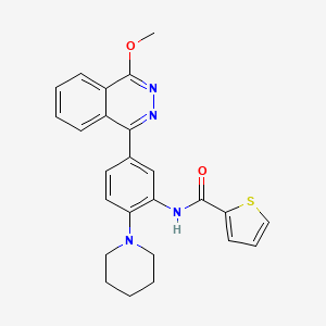 molecular formula C25H24N4O2S B4103858 N-[5-(4-methoxyphthalazin-1-yl)-2-(piperidin-1-yl)phenyl]thiophene-2-carboxamide 