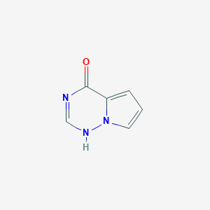 molecular formula C6H5N3O B041039 pyrrolo[2,1-f][1,2,4]triazin-4(3H)-one CAS No. 159326-71-3