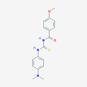 molecular formula C17H19N3O2S B410413 N-[4-(dimethylamino)phenyl]-N'-(4-methoxybenzoyl)thiourea 