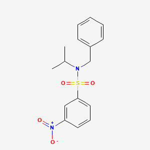 molecular formula C16H18N2O4S B4104400 N-benzyl-3-nitro-N-(propan-2-yl)benzenesulfonamide 