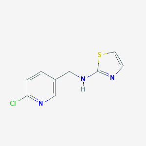 molecular formula C9H8ClN3S B041047 6-chloro-N-2-thiazolyl-3-pyridinemethanamine CAS No. 913482-62-9