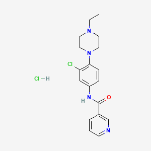 molecular formula C18H22Cl2N4O B4104850 N-[3-chloro-4-(4-ethylpiperazin-1-yl)phenyl]pyridine-3-carboxamide;hydrochloride 