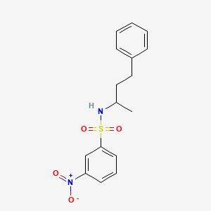 molecular formula C16H18N2O4S B4105127 3-nitro-N-(4-phenylbutan-2-yl)benzenesulfonamide 