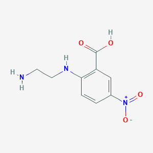 molecular formula C9H11N3O4 B410536 2-((2-Aminoethyl)amino)-5-nitrobenzoic acid 