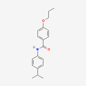 molecular formula C19H23NO2 B4105562 N-[4-(propan-2-yl)phenyl]-4-propoxybenzamide 