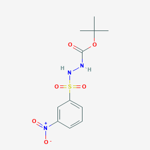 molecular formula C11H15N3O6S B410598 Tert-butyl 2-({3-nitrophenyl}sulfonyl)hydrazinecarboxylate 