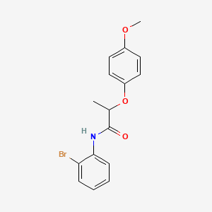 molecular formula C16H16BrNO3 B4106082 N-(2-bromophenyl)-2-(4-methoxyphenoxy)propanamide 