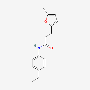 molecular formula C16H19NO2 B4106103 N-(4-ethylphenyl)-3-(5-methylfuran-2-yl)propanamide 