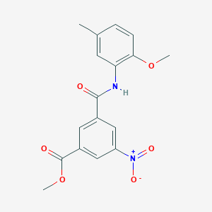 molecular formula C17H16N2O6 B410612 Methyl 3-[(2-methoxy-5-methylphenyl)carbamoyl]-5-nitrobenzoate 