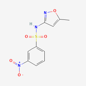 molecular formula C10H9N3O5S B4106161 N-(5-methyl-1,2-oxazol-3-yl)-3-nitrobenzenesulfonamide 