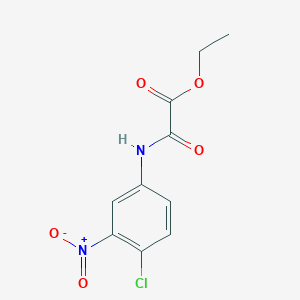 molecular formula C10H9ClN2O5 B410617 Ethyl 2-(4-chloro-3-nitroanilino)-2-oxoacetate CAS No. 209959-79-5