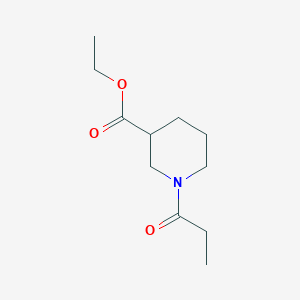 molecular formula C11H19NO3 B4106180 Ethyl 1-propanoylpiperidine-3-carboxylate 