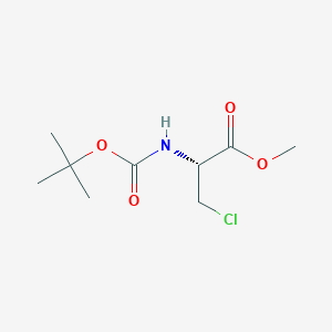 molecular formula C9H16ClNO4 B041064 Methyl N-boc-3-chloro-L-alaninate CAS No. 651035-84-6