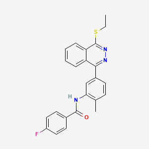 molecular formula C24H20FN3OS B4106405 N-{5-[4-(ethylsulfanyl)phthalazin-1-yl]-2-methylphenyl}-4-fluorobenzamide 