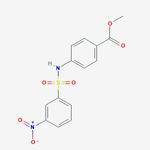 molecular formula C14H12N2O6S B410644 Methyl 4-[(3-nitrophenyl)sulfonylamino]benzoate CAS No. 333310-79-5