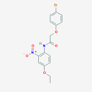 molecular formula C16H15BrN2O5 B410648 2-(4-bromophenoxy)-N-(4-ethoxy-2-nitrophenyl)acetamide 