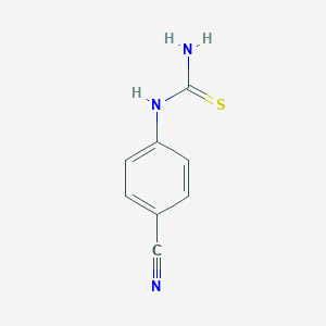 molecular formula C8H7N3S B041075 (4-氰基苯基)硫脲 CAS No. 3460-55-7