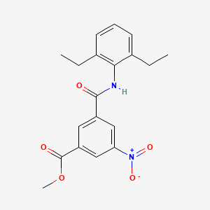 molecular formula C19H20N2O5 B4107636 Methyl 3-[(2,6-diethylphenyl)carbamoyl]-5-nitrobenzoate 