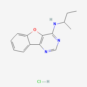 molecular formula C14H16ClN3O B4107766 N-butan-2-yl-[1]benzofuro[3,2-d]pyrimidin-4-amine;hydrochloride 