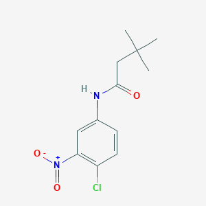 molecular formula C12H15ClN2O3 B410785 N-(4-chloro-3-nitrophenyl)-3,3-dimethylbutanamide 