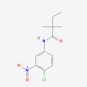 molecular formula C12H15ClN2O3 B410790 N-(4-chloro-3-nitrophenyl)-2,2-dimethylbutanamide 
