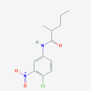 molecular formula C12H15ClN2O3 B410794 N-(4-chloro-3-nitrophenyl)-2-methylpentanamide 