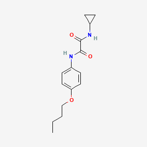 molecular formula C15H20N2O3 B4107952 N'-(4-butoxyphenyl)-N-cyclopropyloxamide 