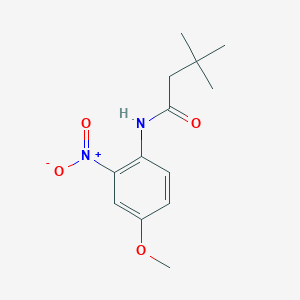 molecular formula C13H18N2O4 B410802 N-(4-methoxy-2-nitrophenyl)-3,3-dimethylbutanamide 